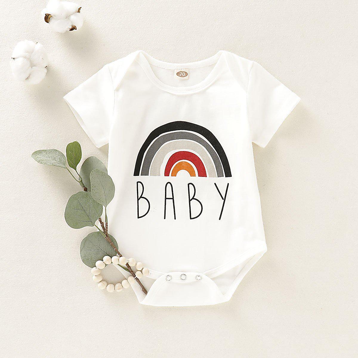 Infant Cute Rainbow Romper