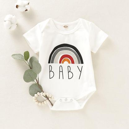 Infant Cute Rainbow Romper