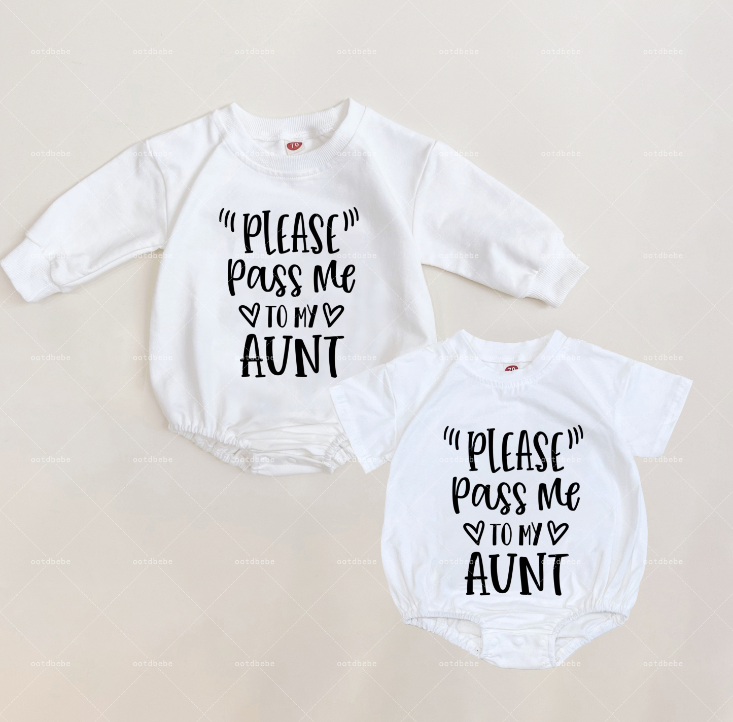 Baby Please Pass Me To My Aunt Romper