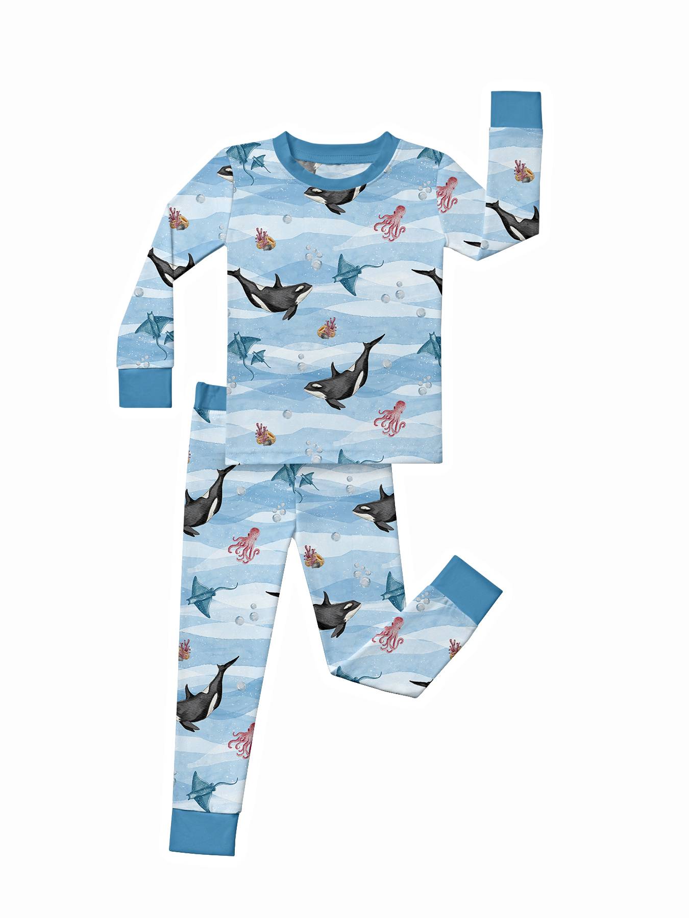 Kid Marine Animals Bamboo Set ( 2-6Y )