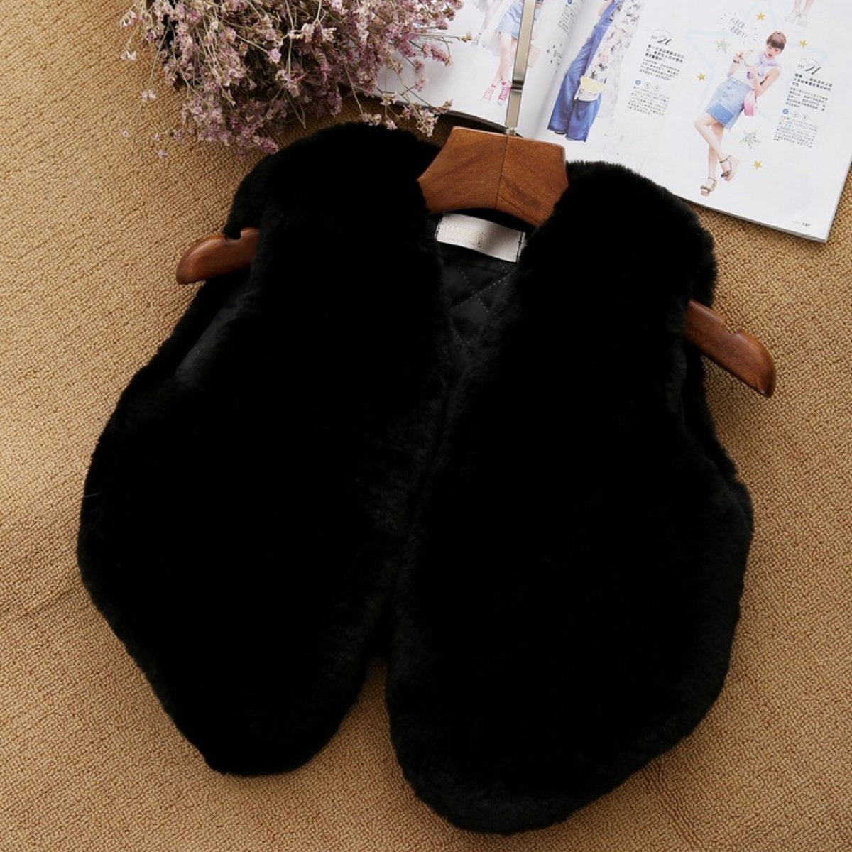 Girl Fur Vest-visikids