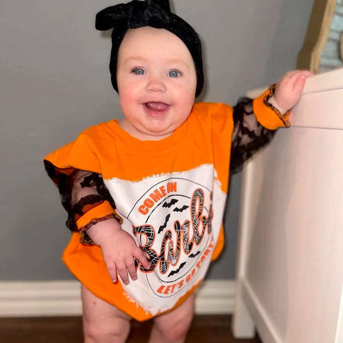 Baby Barbie Print Romper.