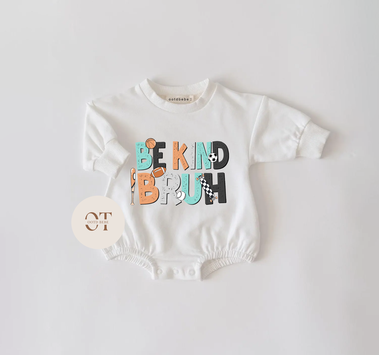 Baby Be Kind Bruh Romper