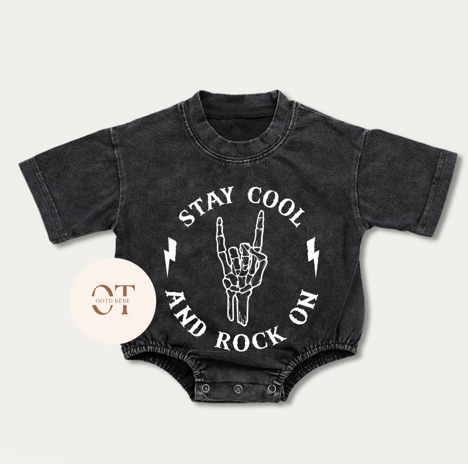Baby Stay Cool And Rock On Romper