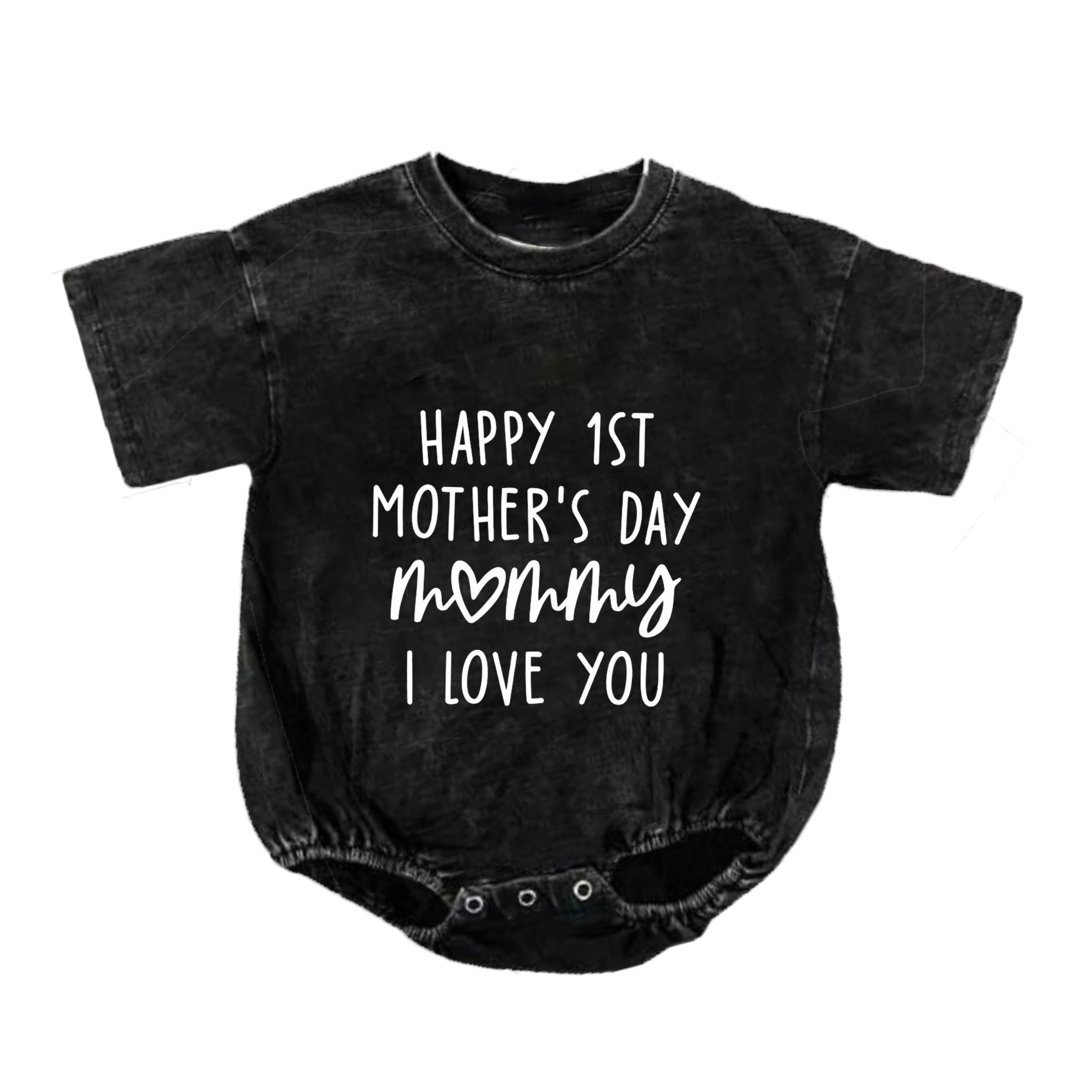 Baby Mommy I Love You Romper