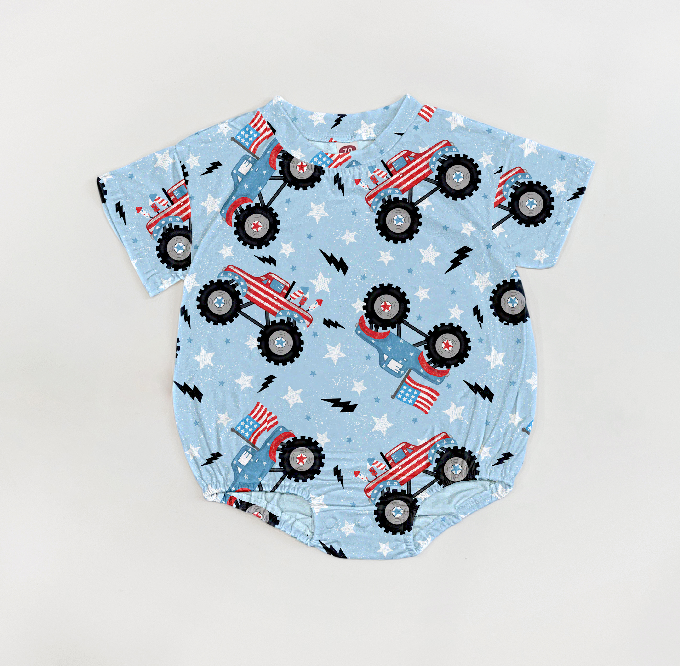 Baby Cars Independence Day Romper