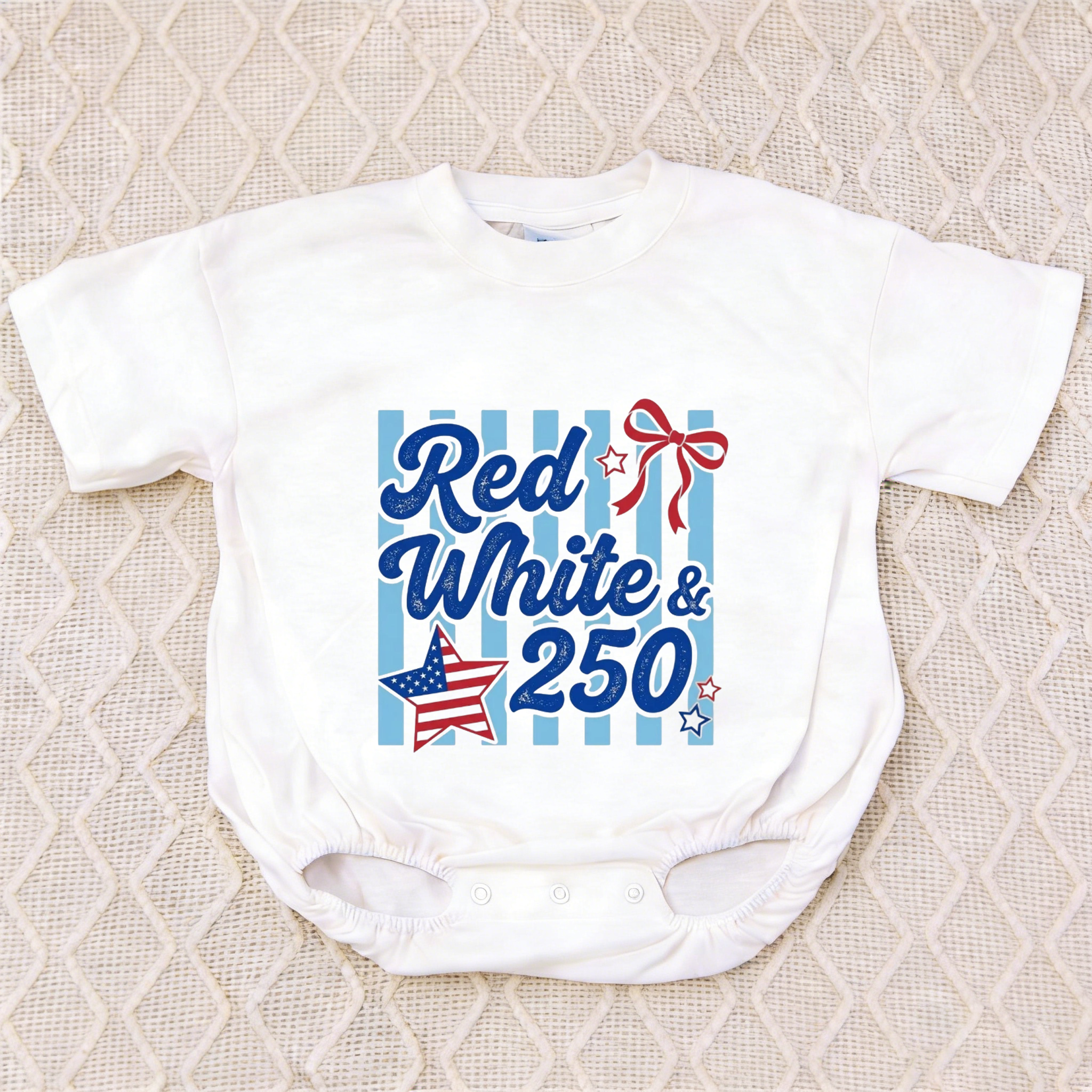 Baby Red White & 250 Romper
