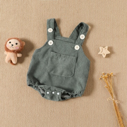 Baby Newborn Corduroy Overalls Romper