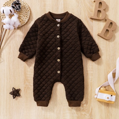 Baby Newborn Waffle Jumpsuit
