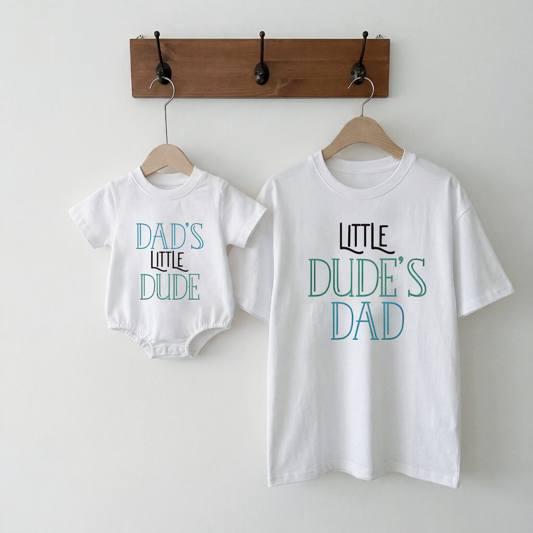 Little Dude's Dad & Dad's Little Dude Matching Clothing