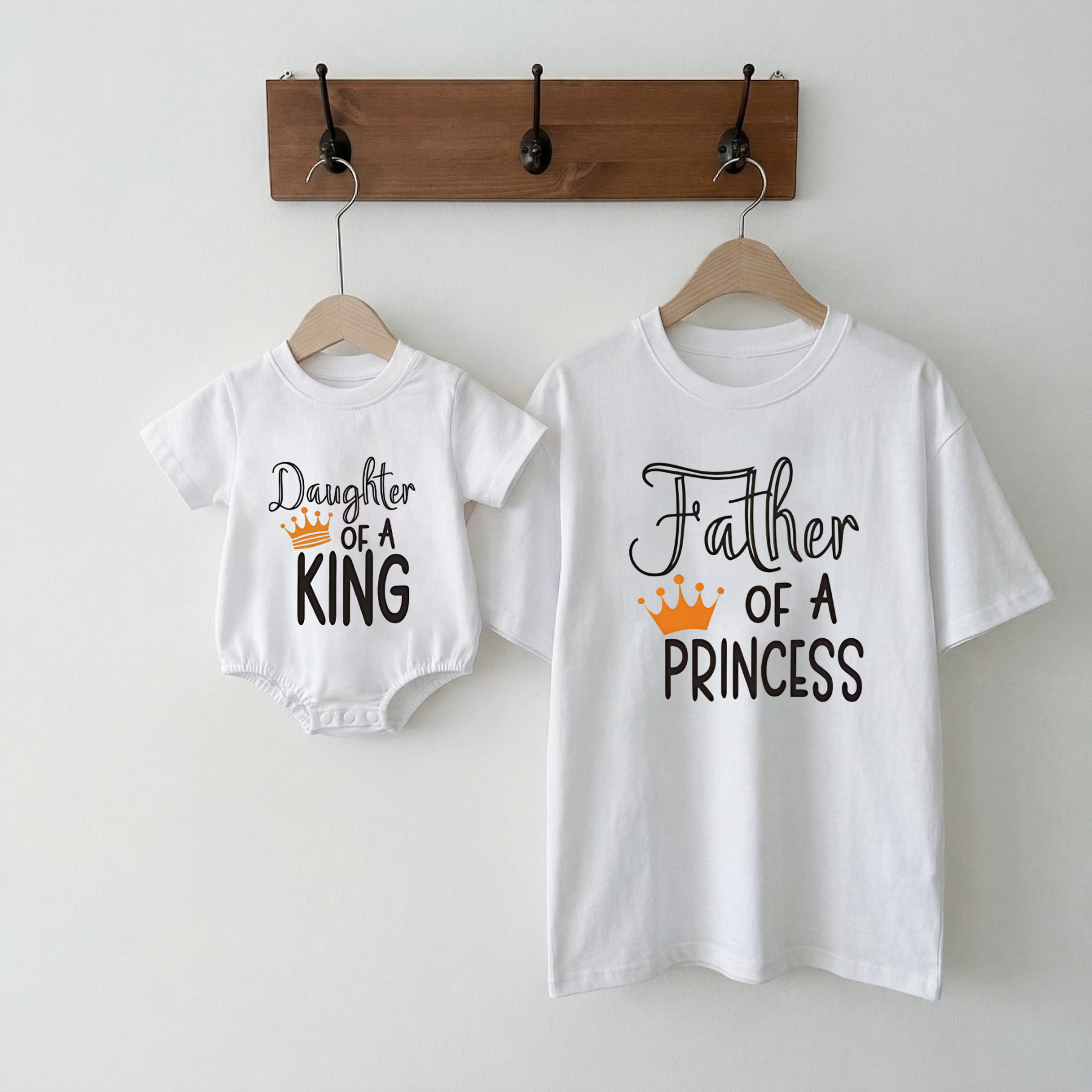 Father Of A Princess & Daughter Of A King Matching Clothing