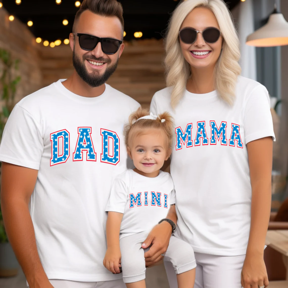 Dad & Mama & Mama Independence Day T-shirt