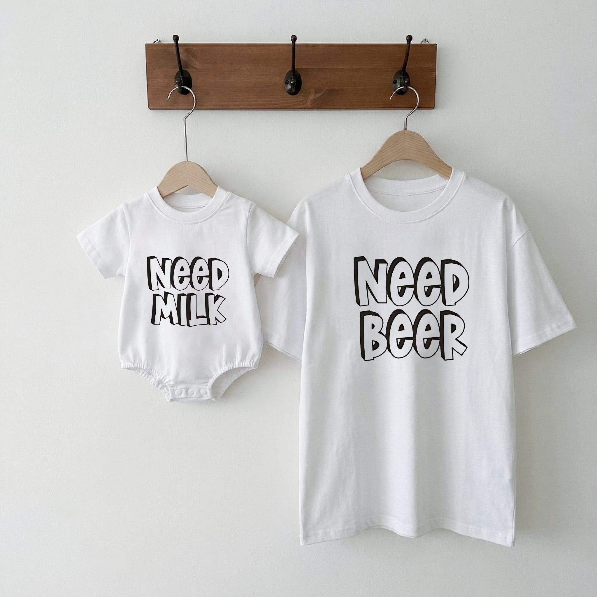 Need Beer & Need Milk Matching Clothing