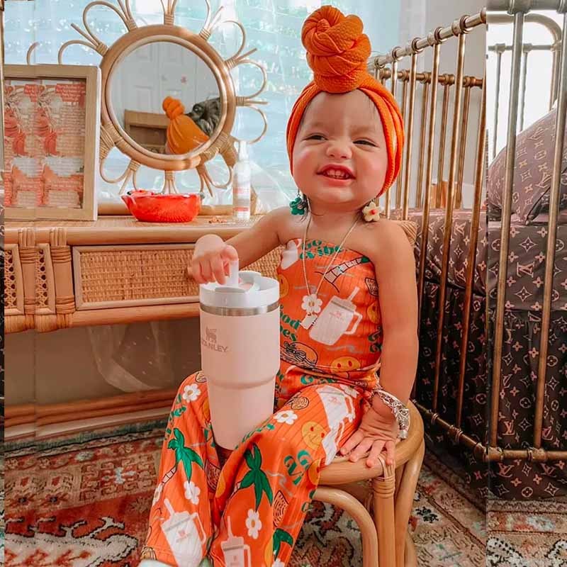 Baby Girl Print ROMPER.