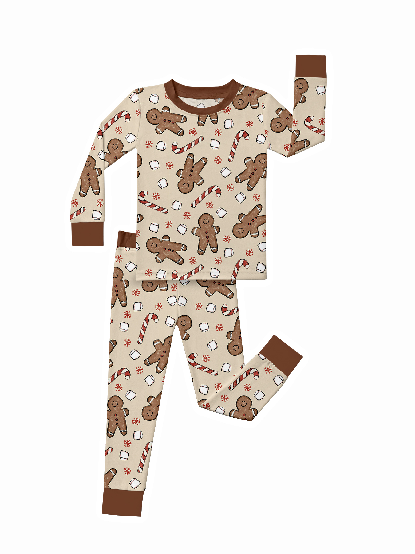 Kid Gingerbread Man Bamboo Set ( 2-6Y )