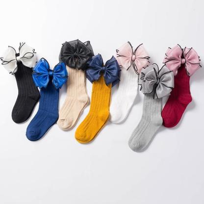 Bowknot Thin Children Socks-visikids