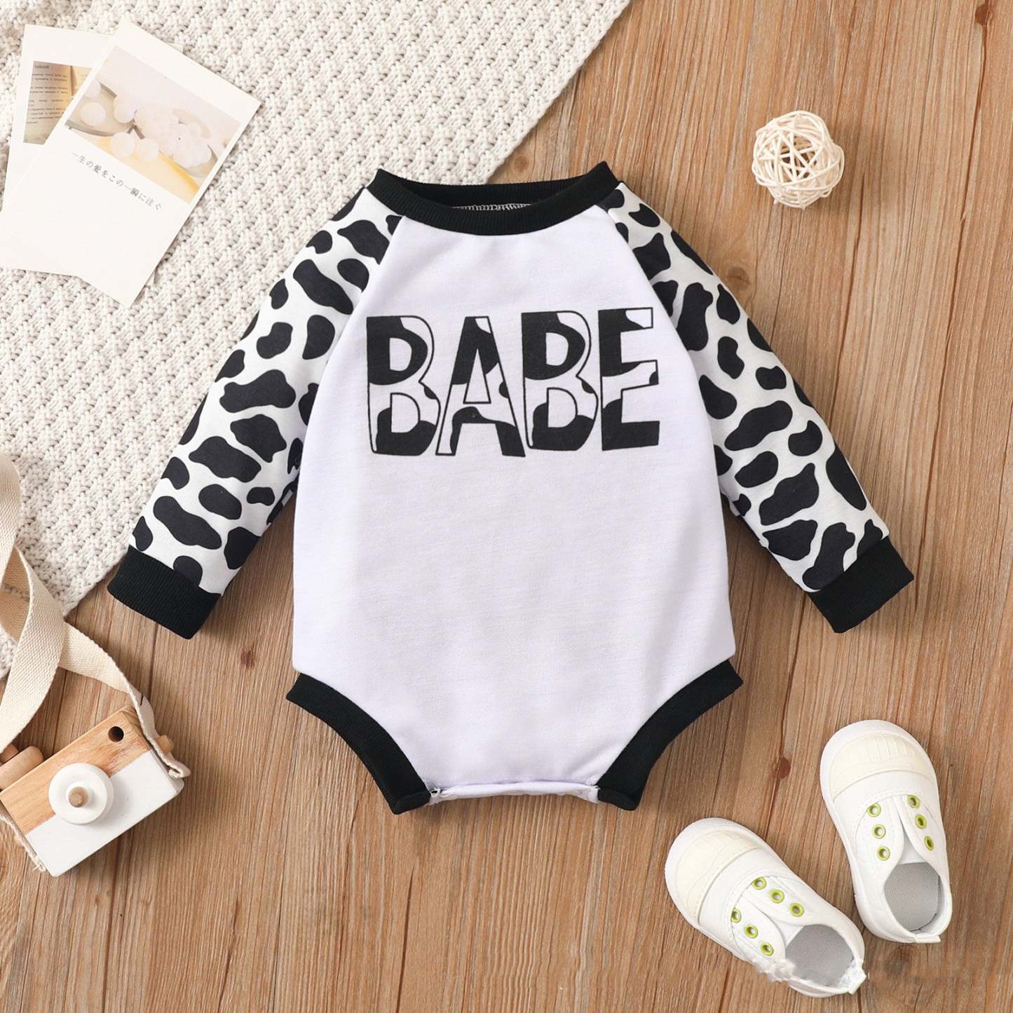 Baby Cow Print Rompers-visikids