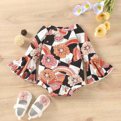 Baby Pit Stripe Printed Rompers