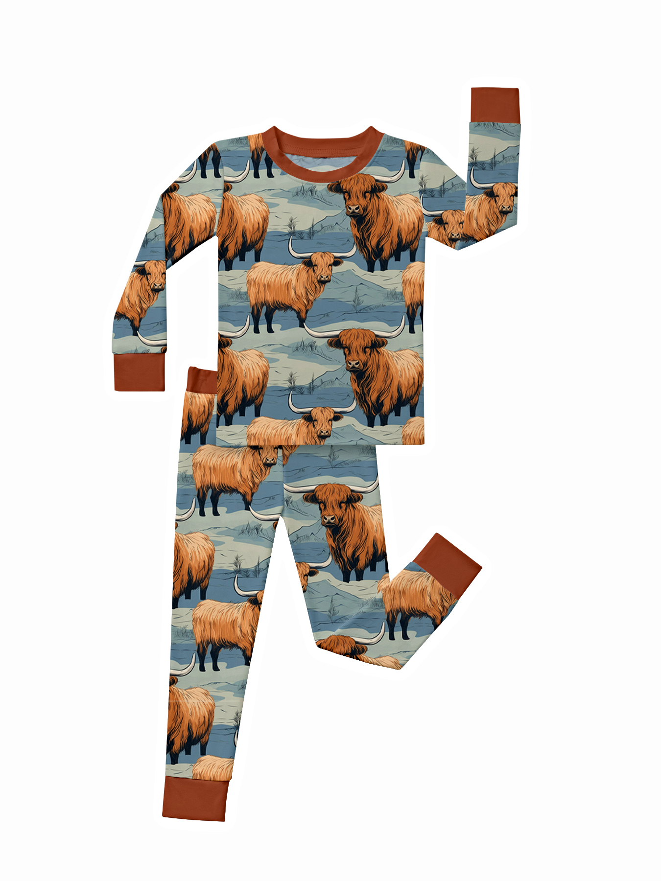 Toddler Cowboy Bamboo Set