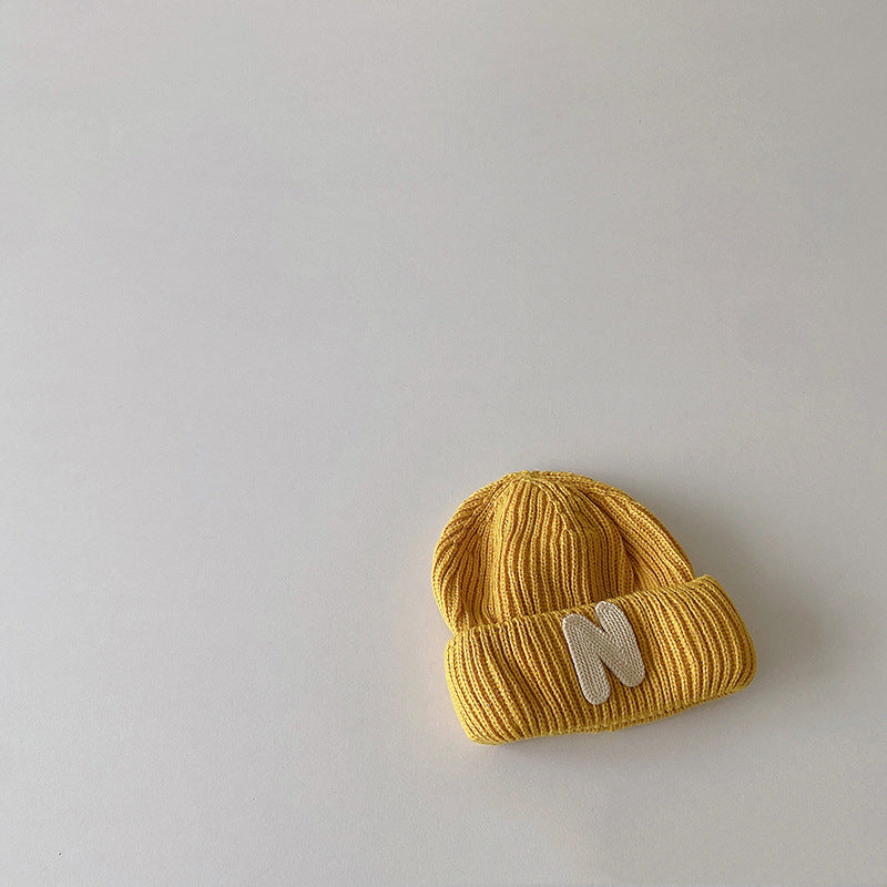 Baby Alphabet Knit Beanie