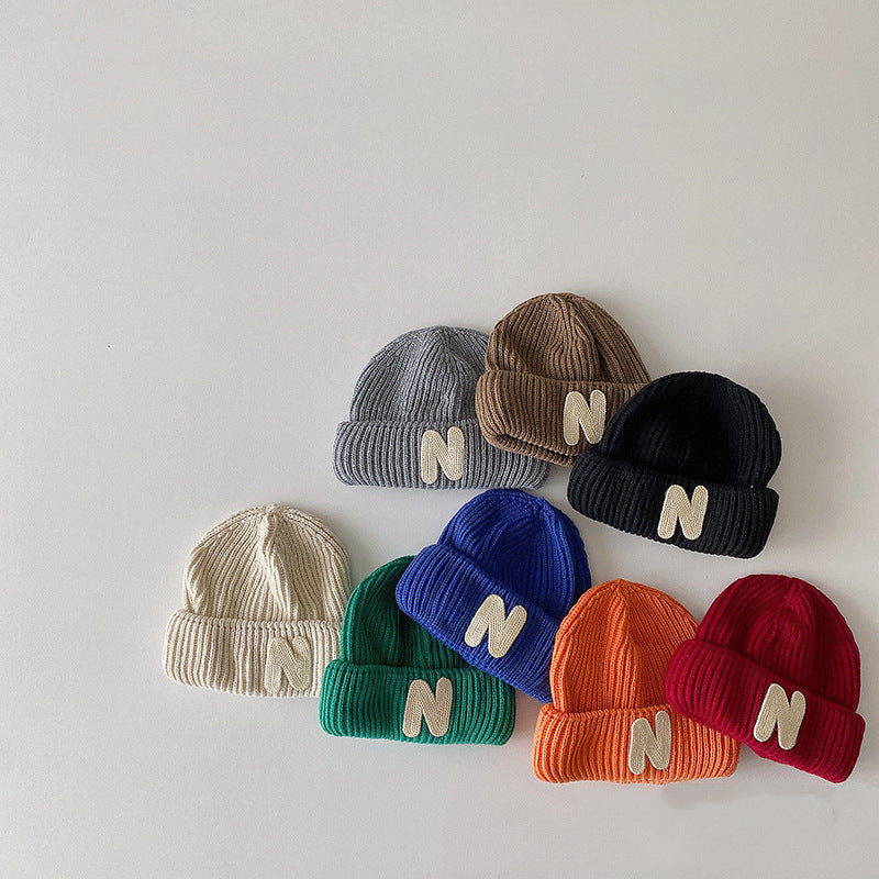 Baby Alphabet Knit Beanie