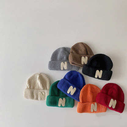 Baby Alphabet Knit Beanie