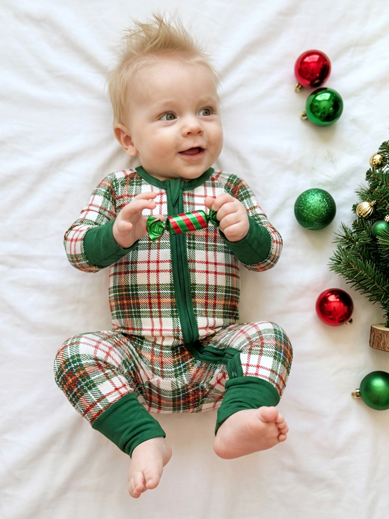 Christmas Grid Bamboo Sleeper