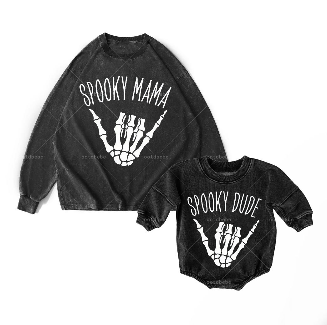 Spooky Mama & Dude Matching Clothing