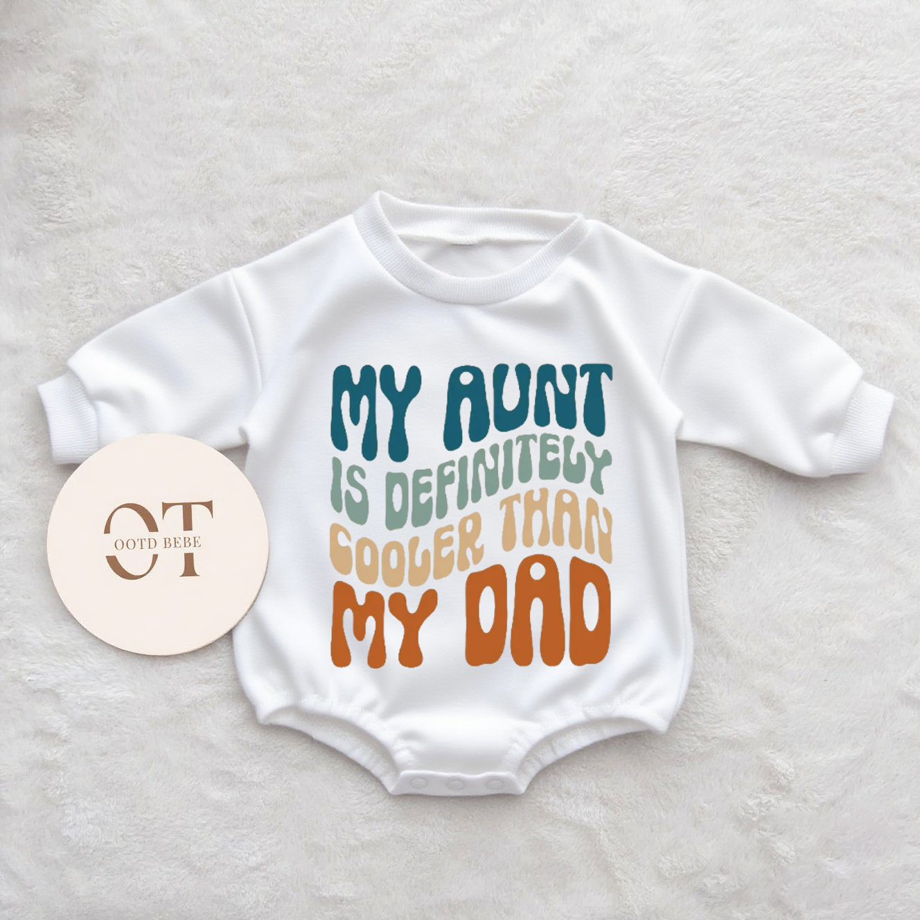 Baby My Aunt Is Definitely Cooler Than My Dad Romper