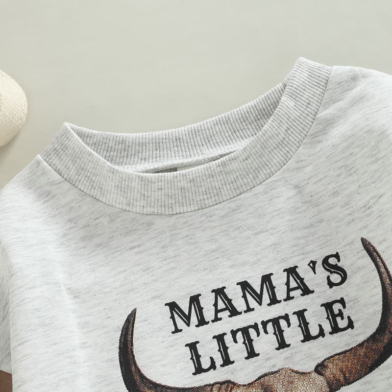 Baby Cowboy Color Block Romper