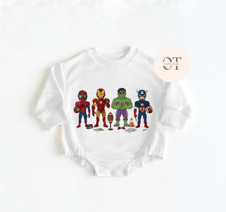 Baby Football Bubble Romper