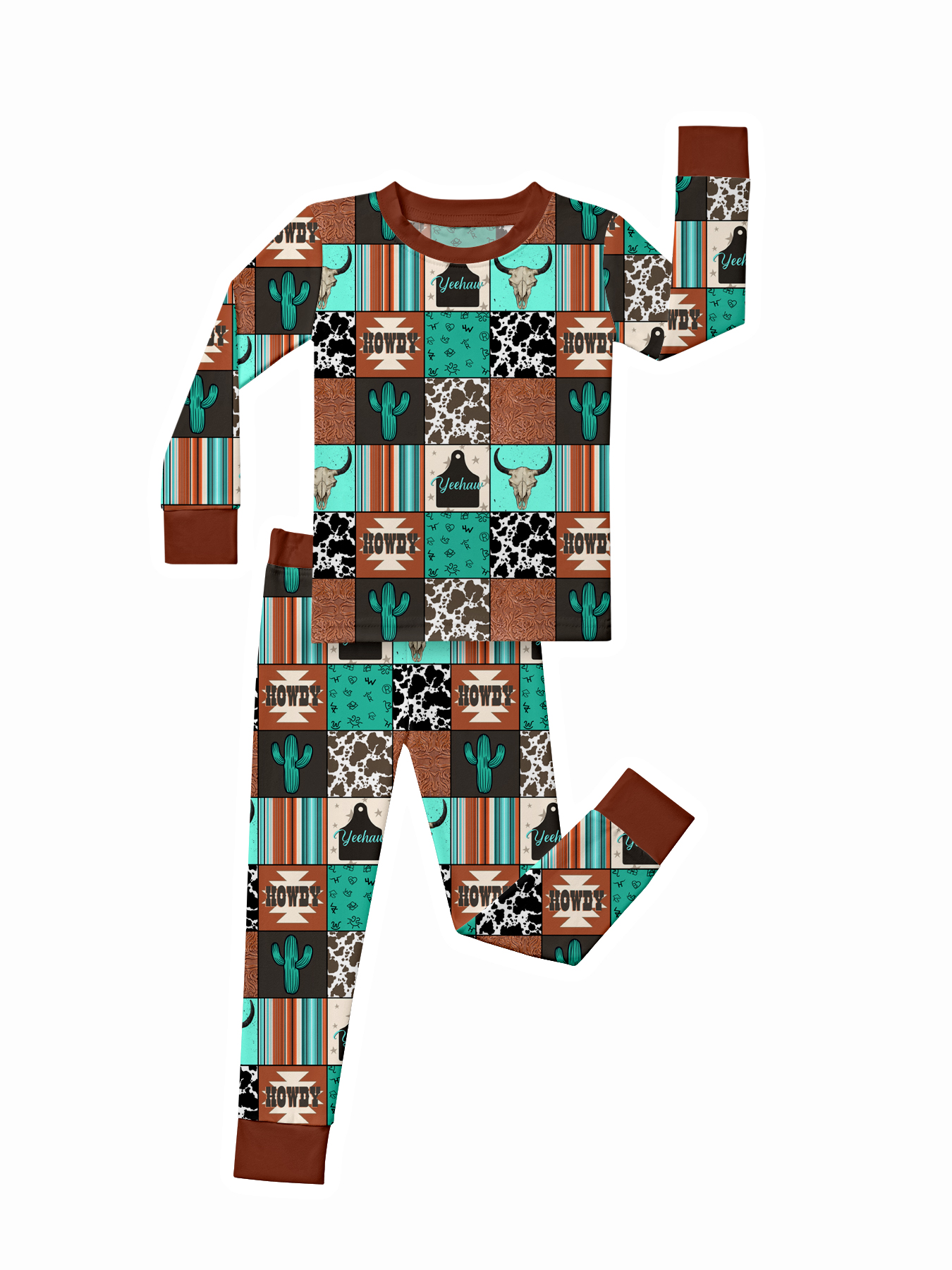 Toddler Cowboy Patchwork Bamboo Set