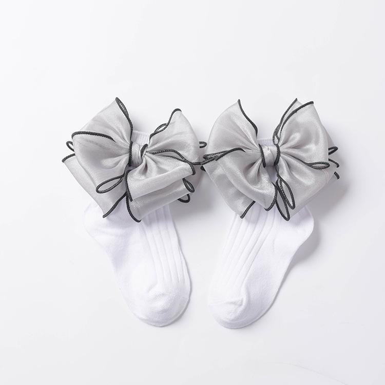 Bowknot Thin Children Socks-visikids