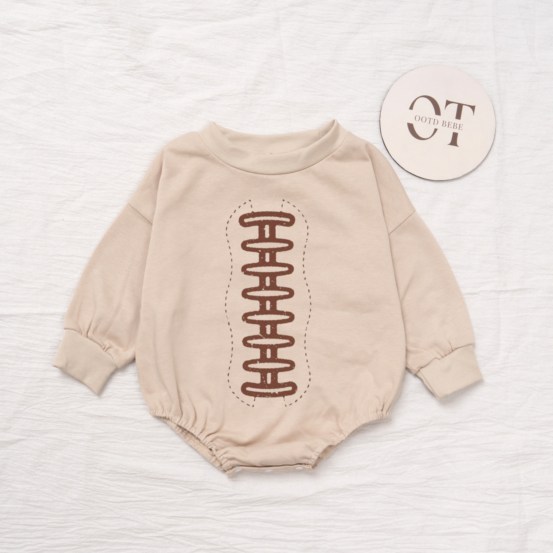 Baby Football Bubble Romper