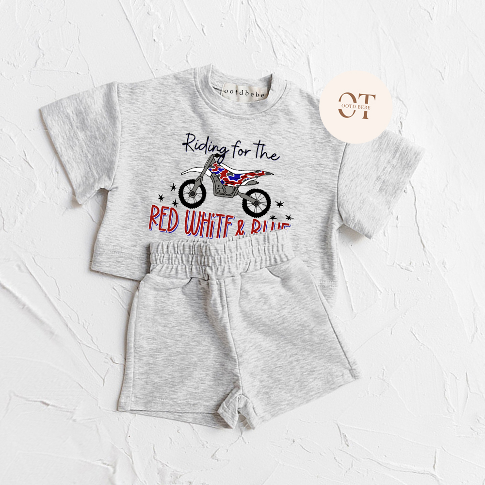 Toddler Riding For The Red White & Blue Set