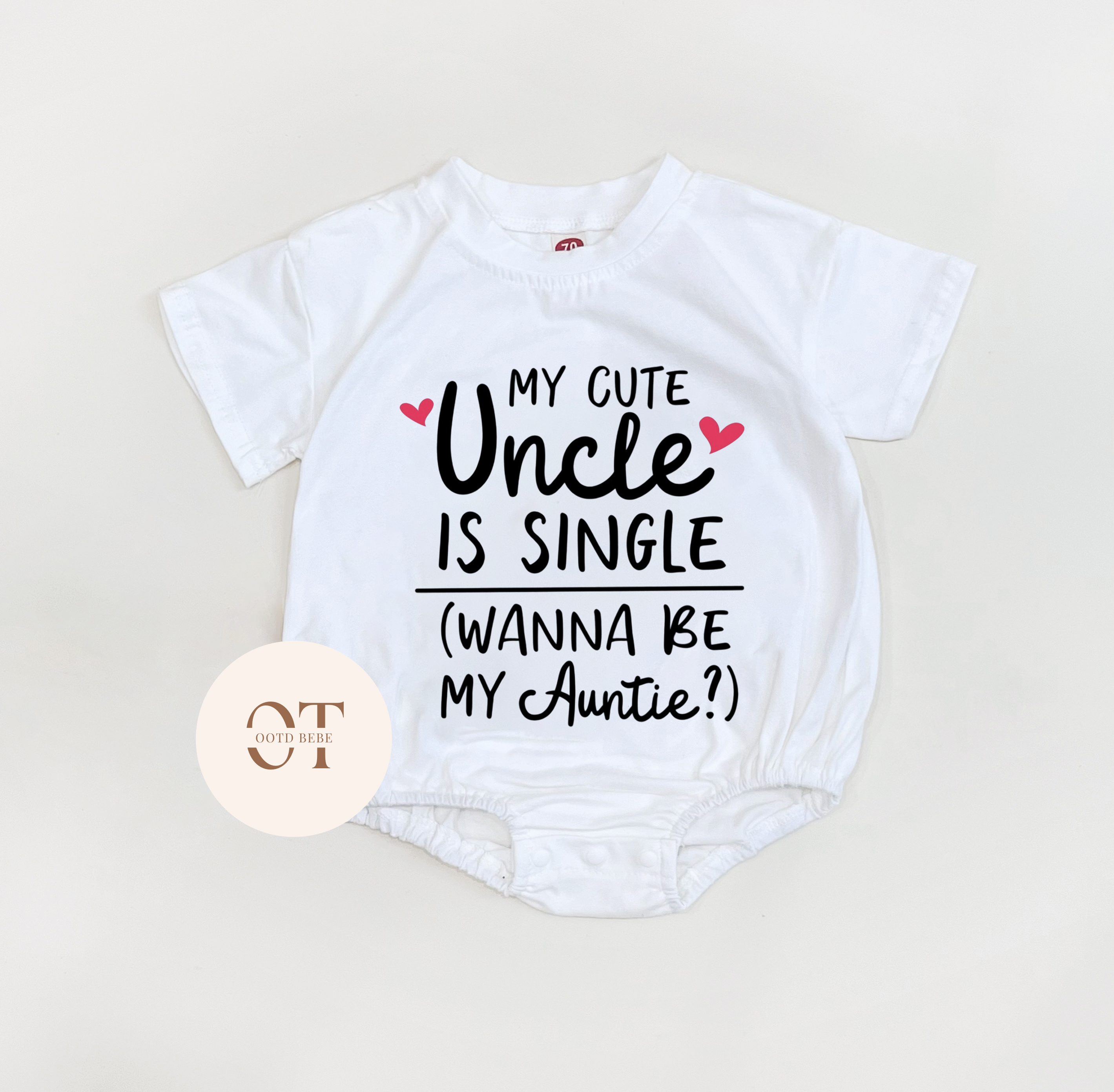 Baby My Cute Uncle Is Single Wanna Be My Auntie Romper