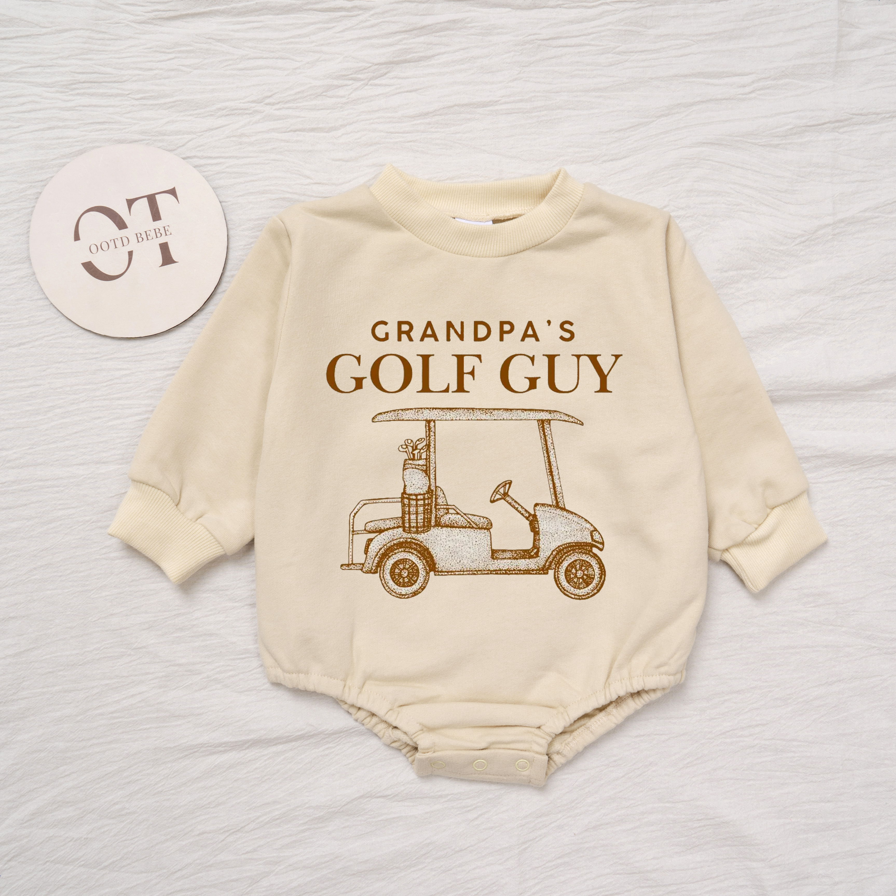 Baby Grandpa's Golf Guy  Romper