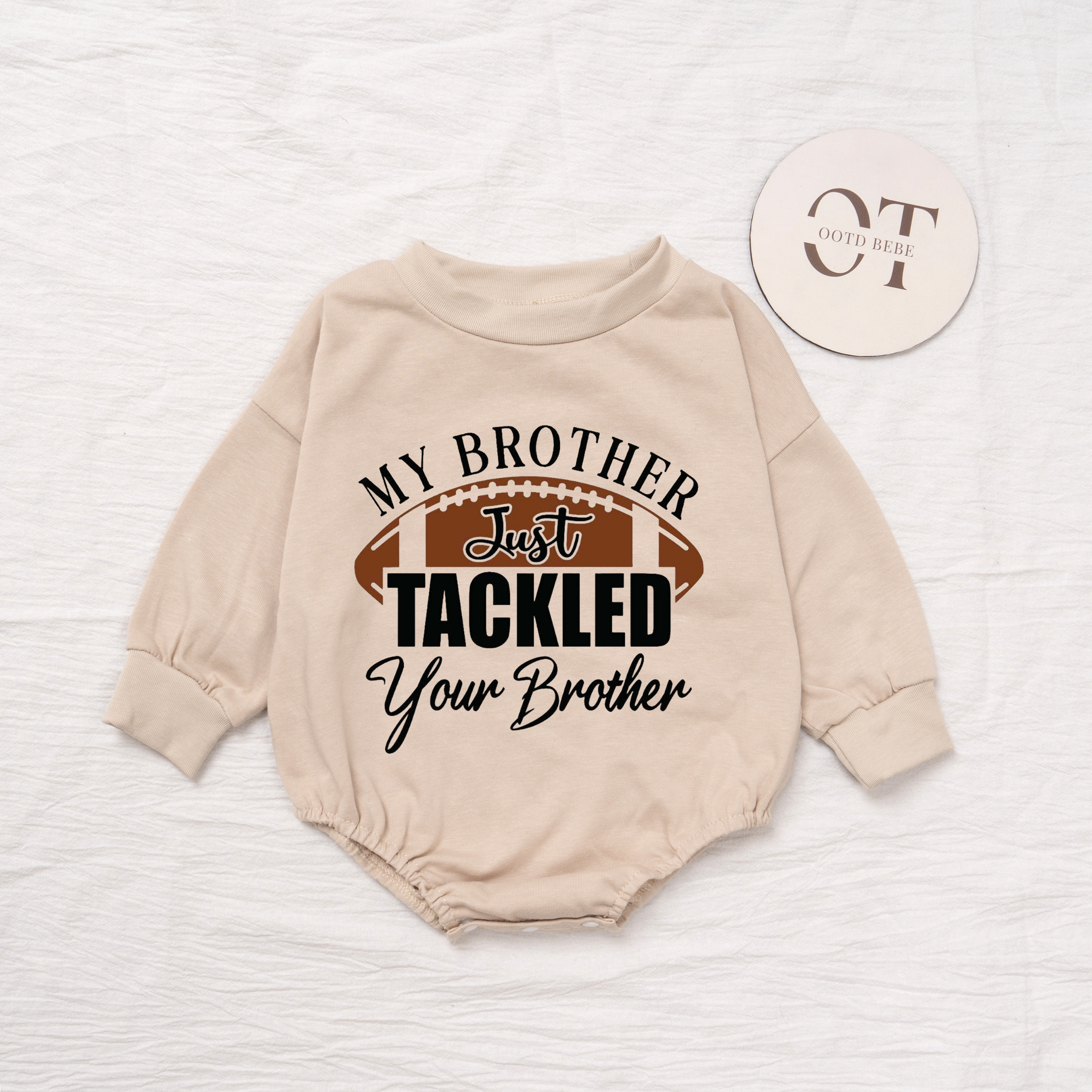 Baby My Brother Just Tackled Your Brother Romper