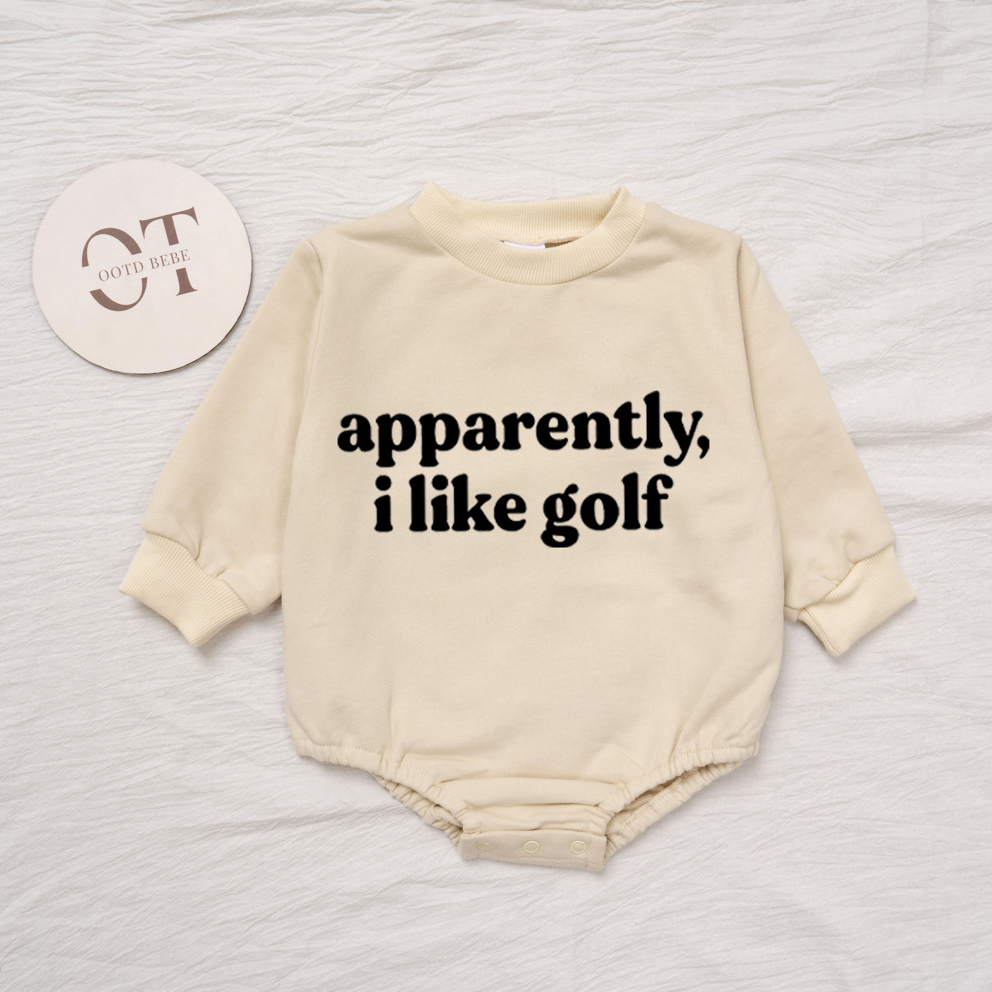 Baby Apparently I Like Golf Romper