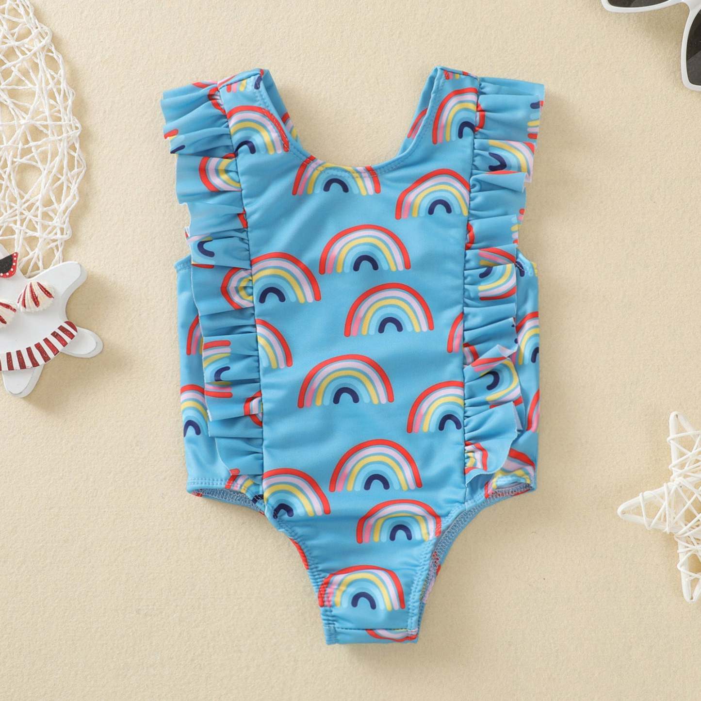 Rainbow Print Swimsuit-visikids