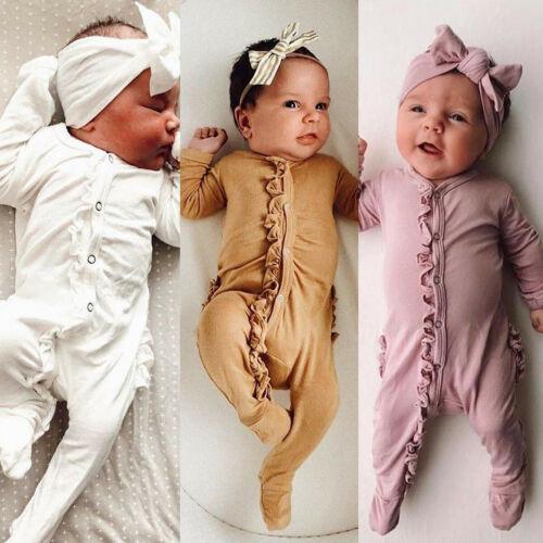 2-Piece New Girls Cotton Ruffled Romper-visikids
