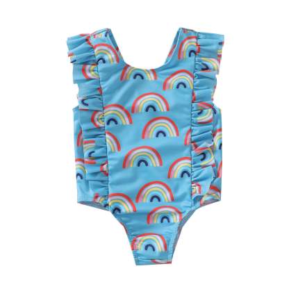 Rainbow Print Swimsuit-visikids
