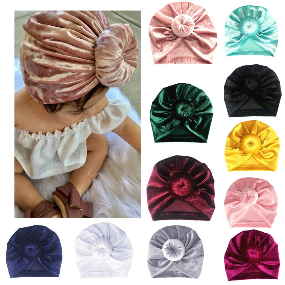 Golden Velvet Donut Hats-visikids