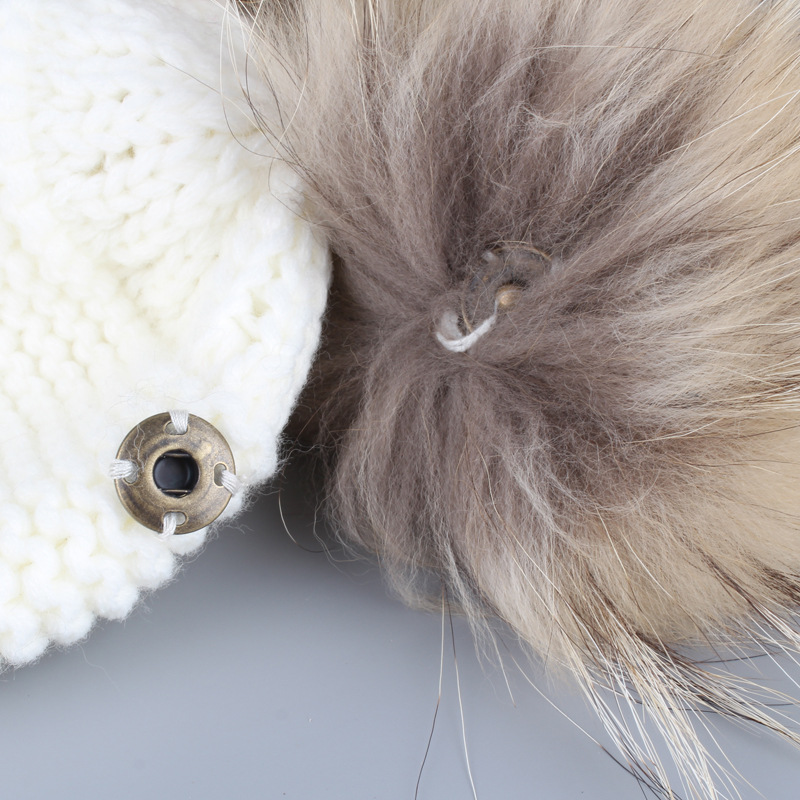 Baby Winter Knit Ball Hat