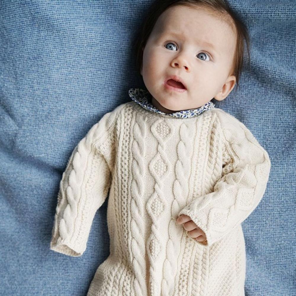Baby Cotton Knit Romper-visikids