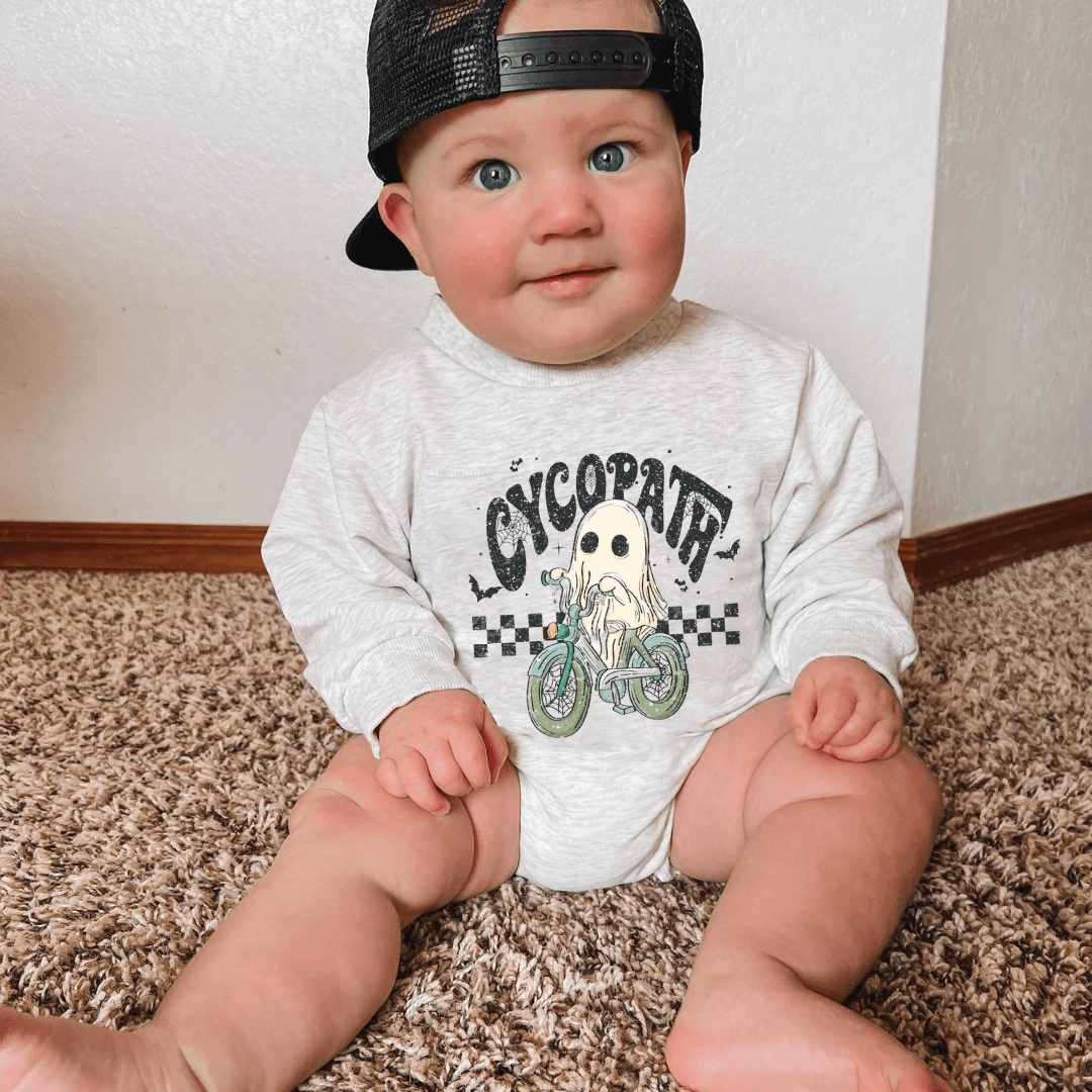 Baby Halloween Cycopath Romper