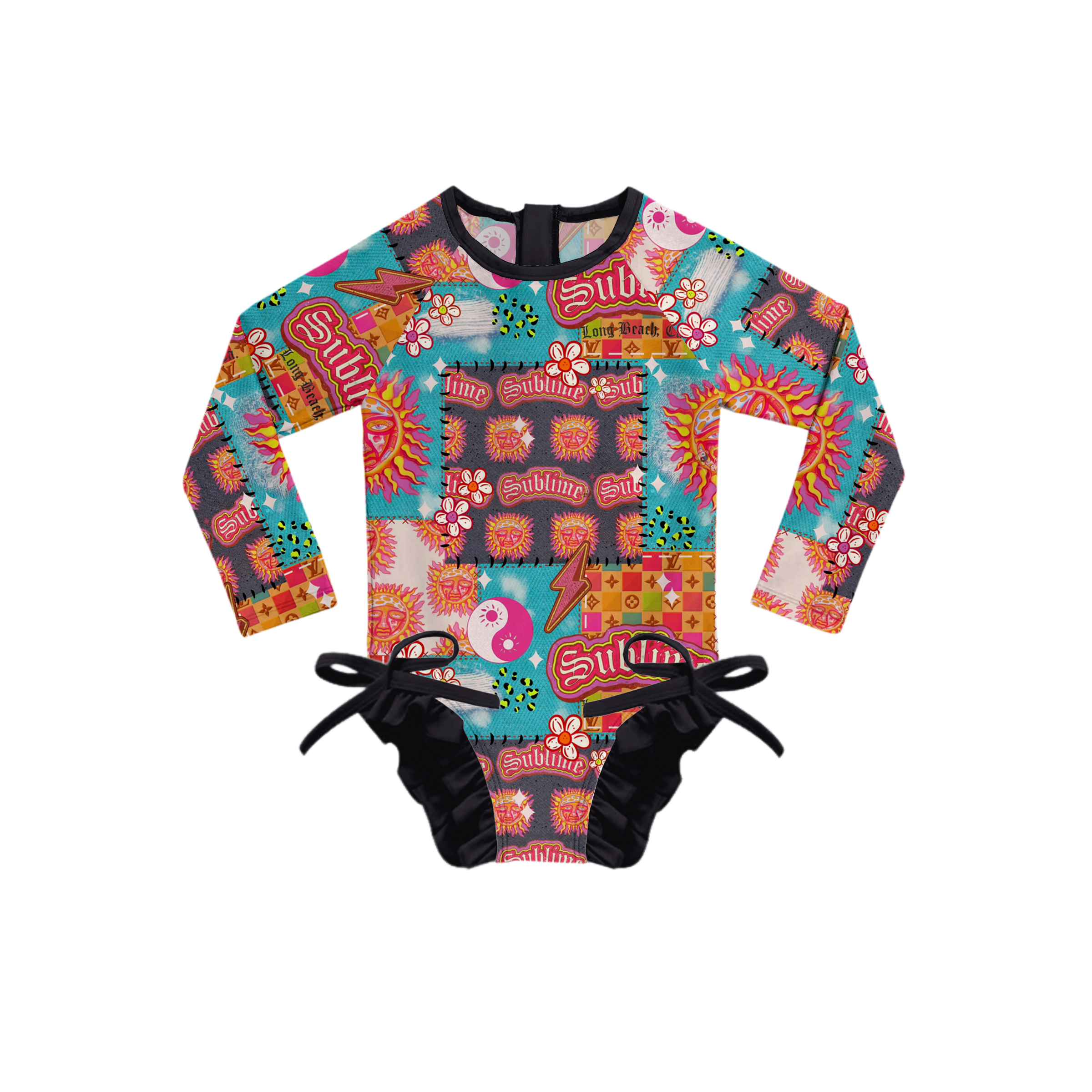 Baby Band Patchwork Swimsuit