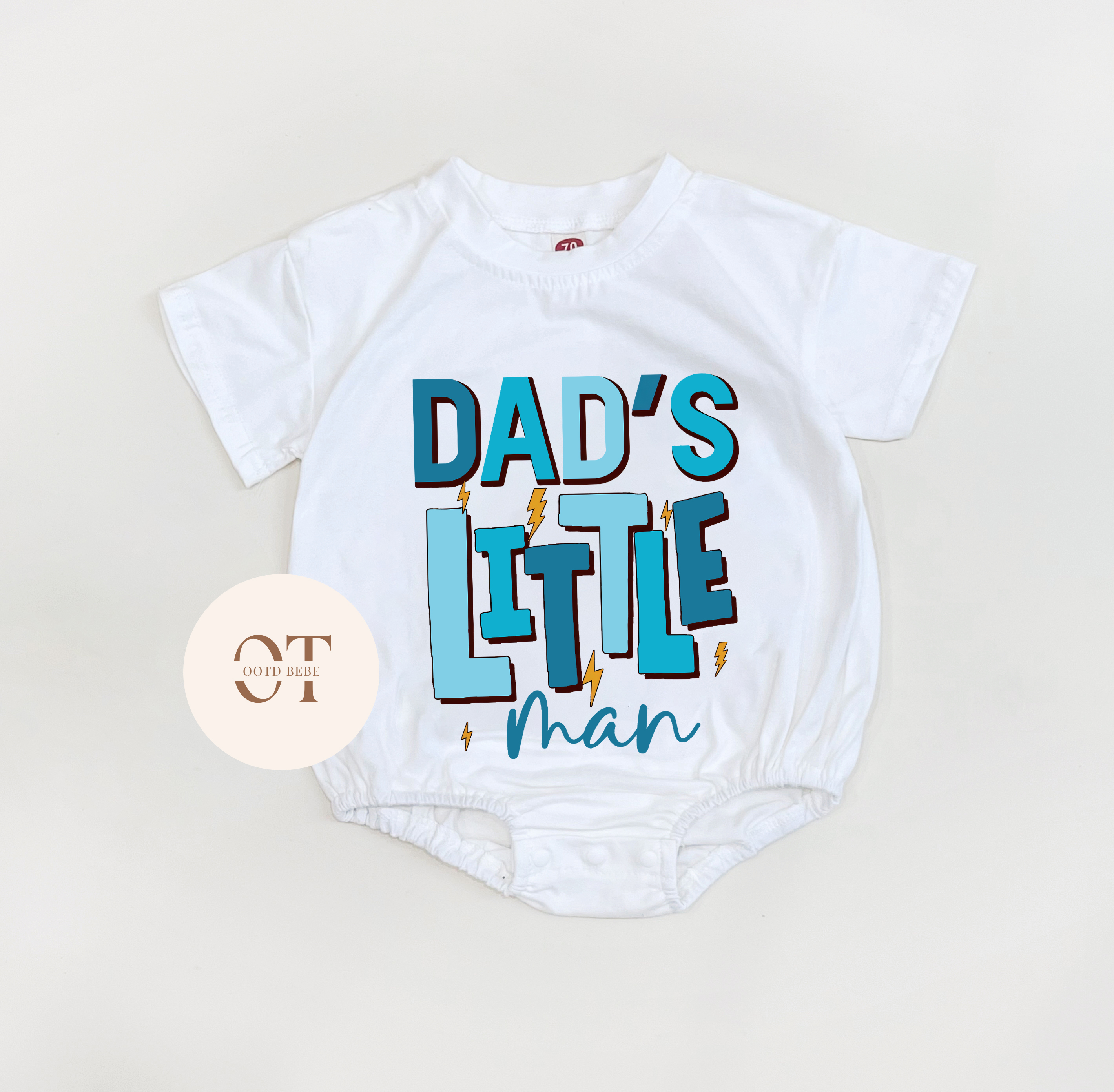 Baby Dad's Little Man Romper