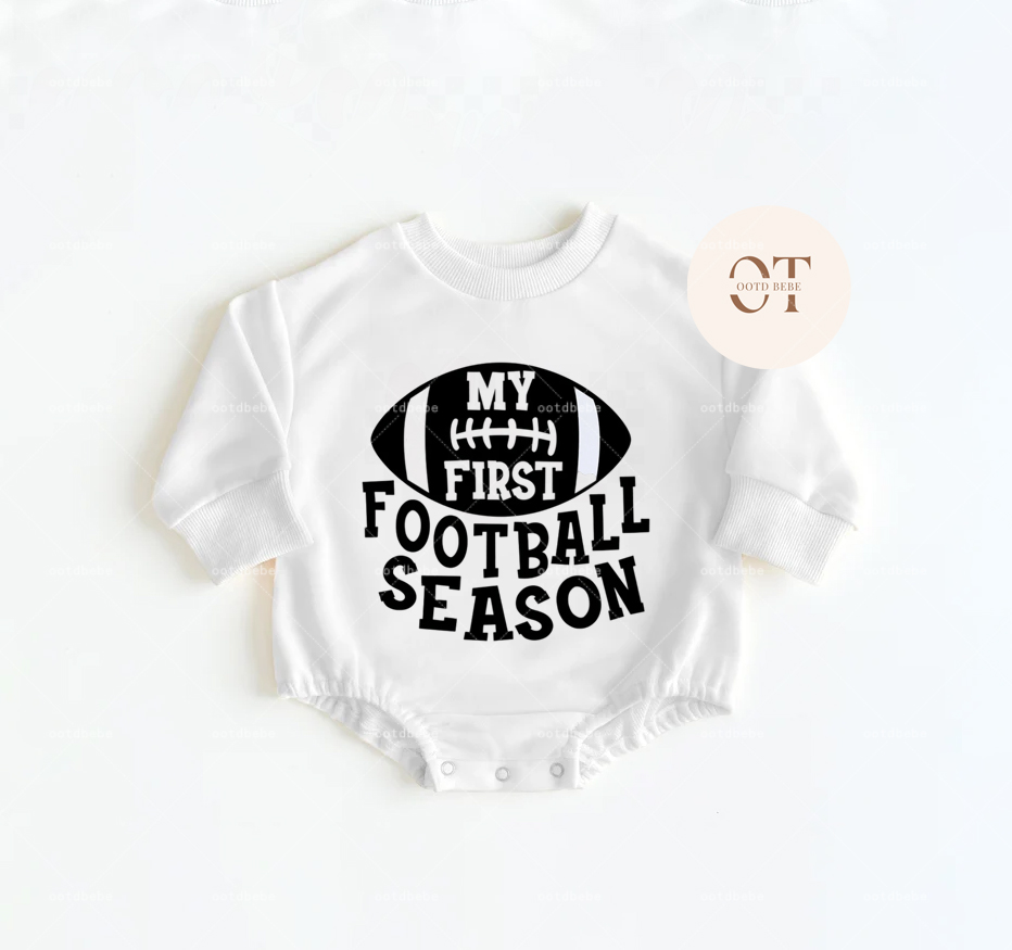 Baby My First Football Season Romper