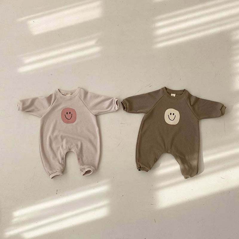Baby Smile Print Rompers-visikids